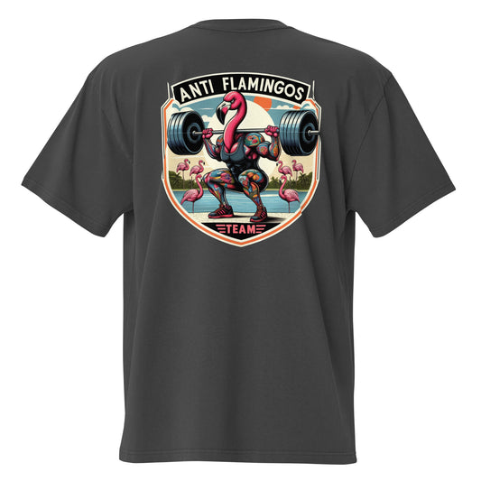 Oversized T-shirt Anti Flamingos Team (Deluxe)