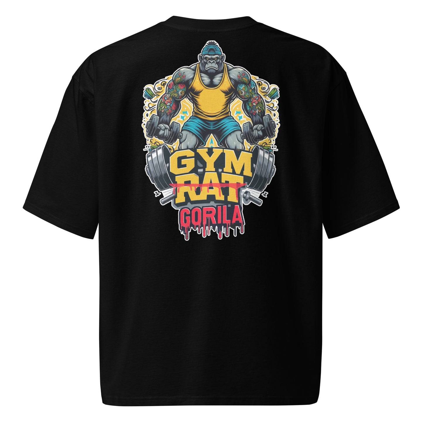 Camiseta oversize Gym Rat - Gorila